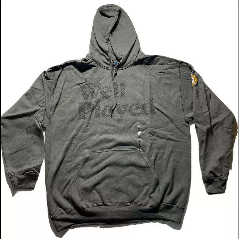 Hearthstone Men's Hoodie (Size 4XL) Well Played Graphic Hoodie - Grey - New